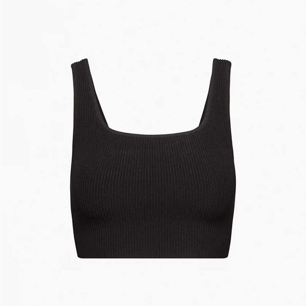 LAST CHANCE BEFORE DONATED — Aritzia Babaton sculpt knit, square neck, black, L